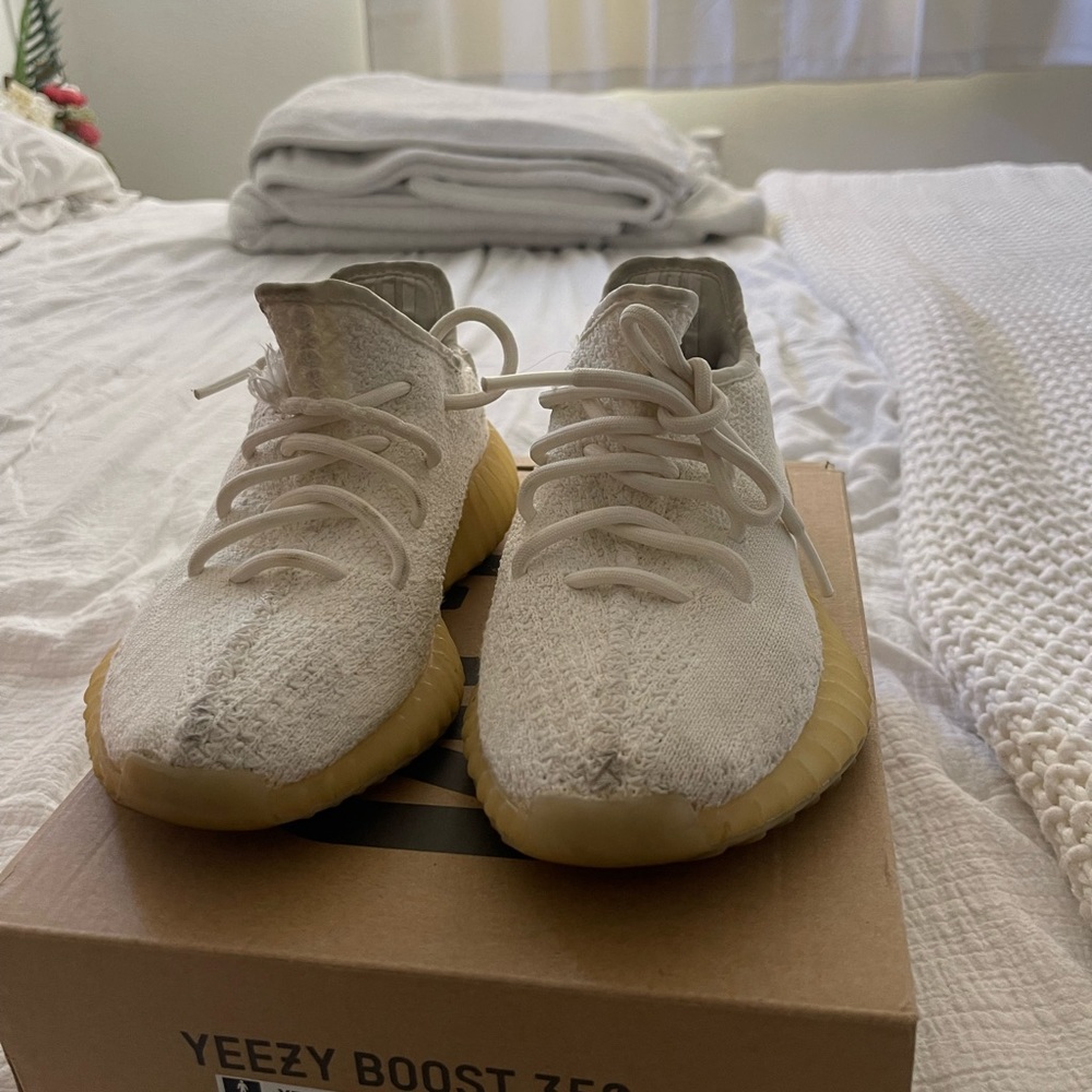 all white used yeezys